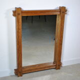 Oak mirror circa 1960