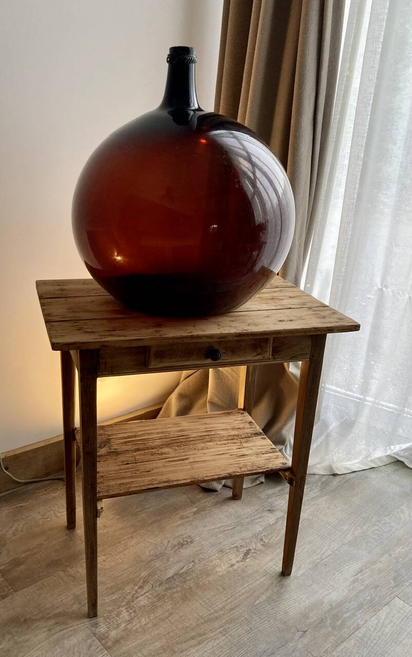 Amber demijohn 50l late 19th century