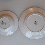 Set of 4 porcelain plates from SARREGUEMINES - PYROBLAN - Model FLORENCE