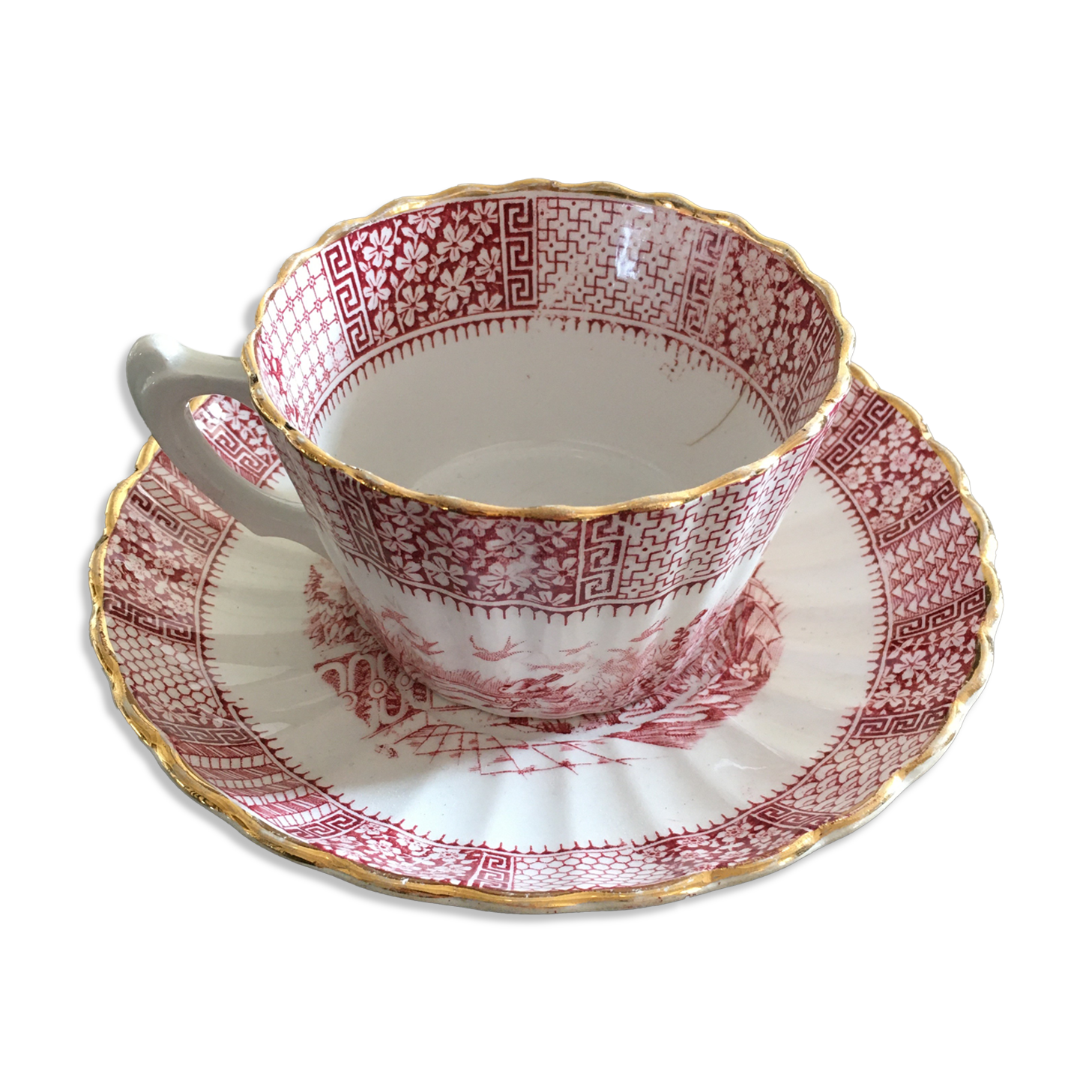 Luneville cup and saucer