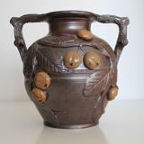 Vase with apple decorations Turgis Calvados Normandy