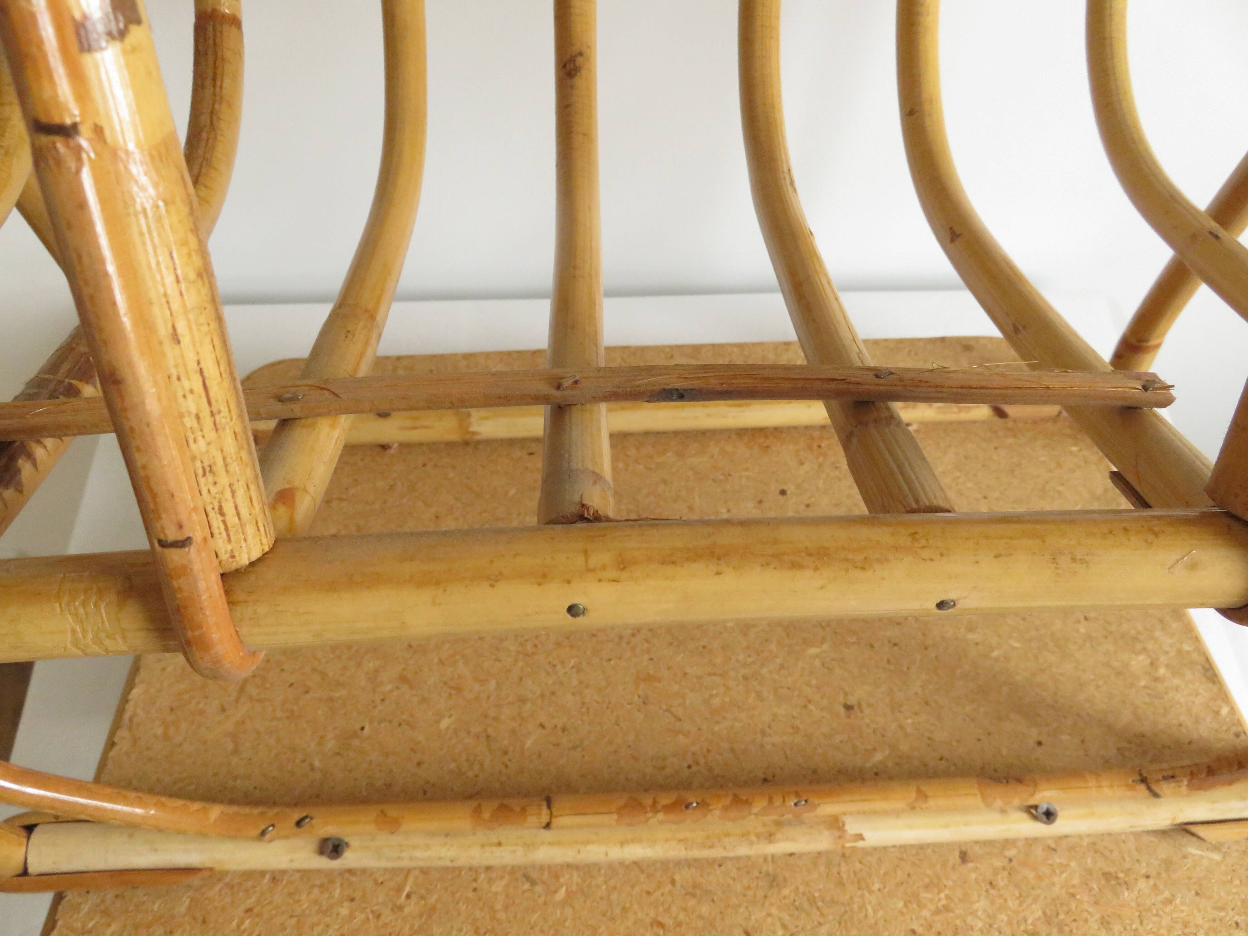 Bedside table and magazine rack wicker