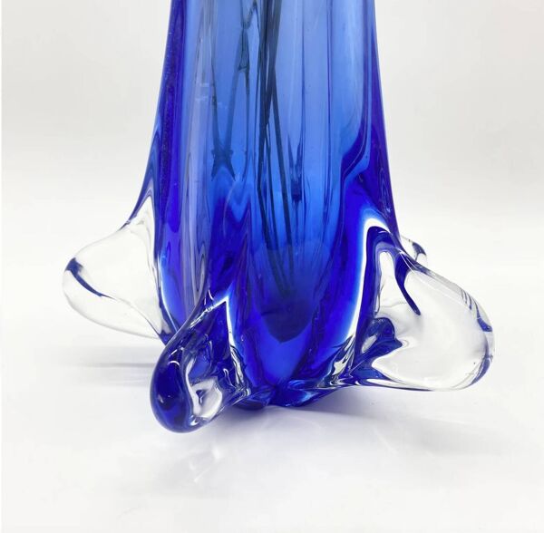 Vase « ovni » xxl en verre de murano – années 1970