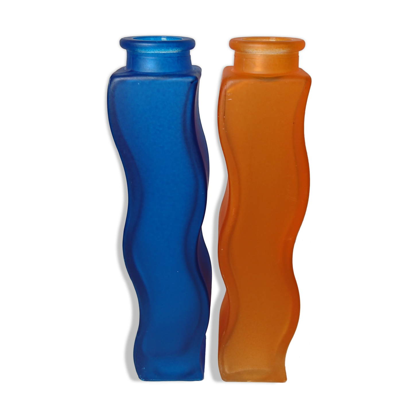 Set of 2 vintage ikea wave soliflores vases