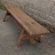 Banc de sol en chêne