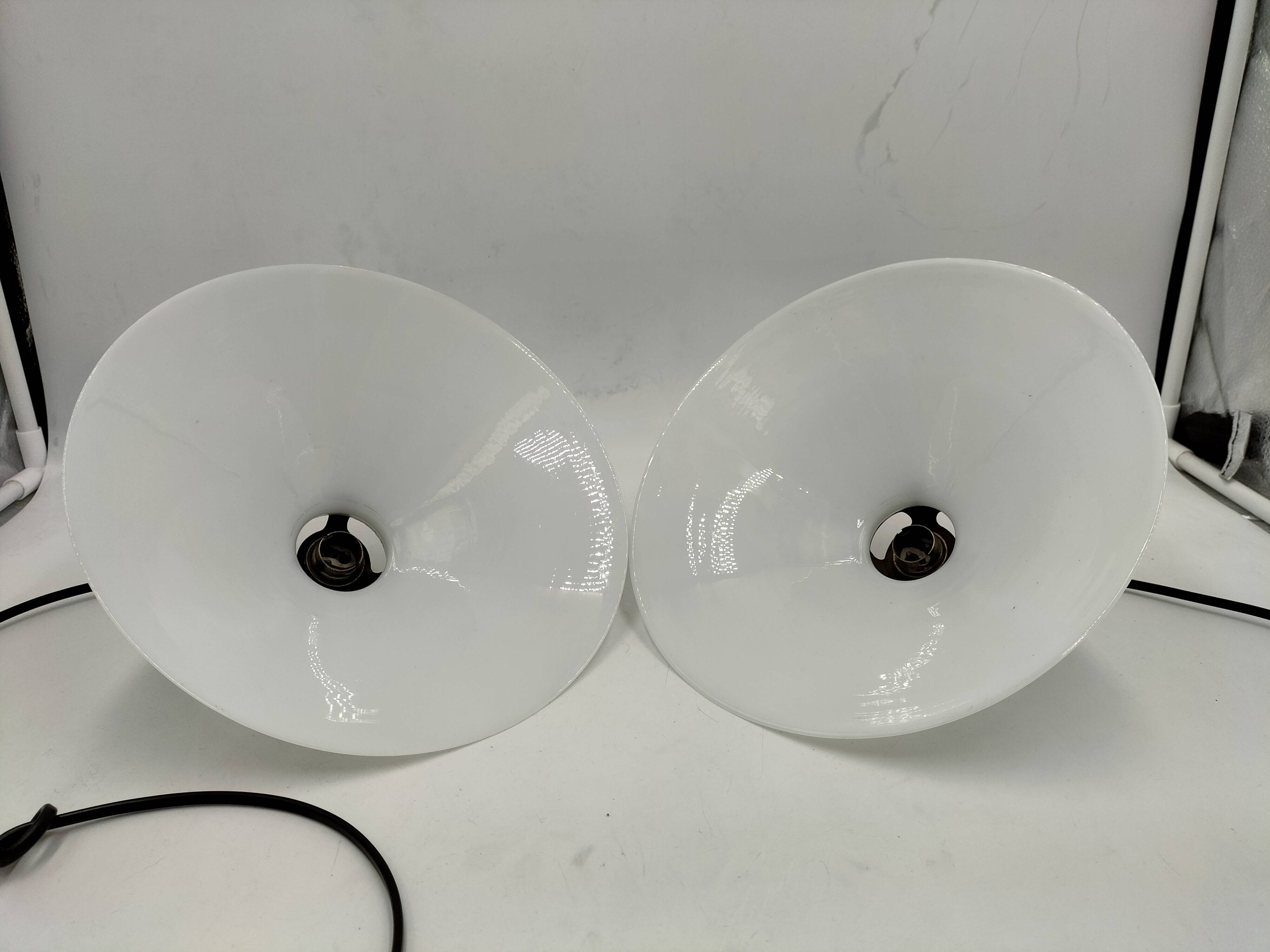 Opaline cone pendants