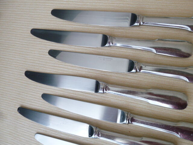 Set de 6 couteaux de table en acier inoxydable monobloc  Guy Degrenne