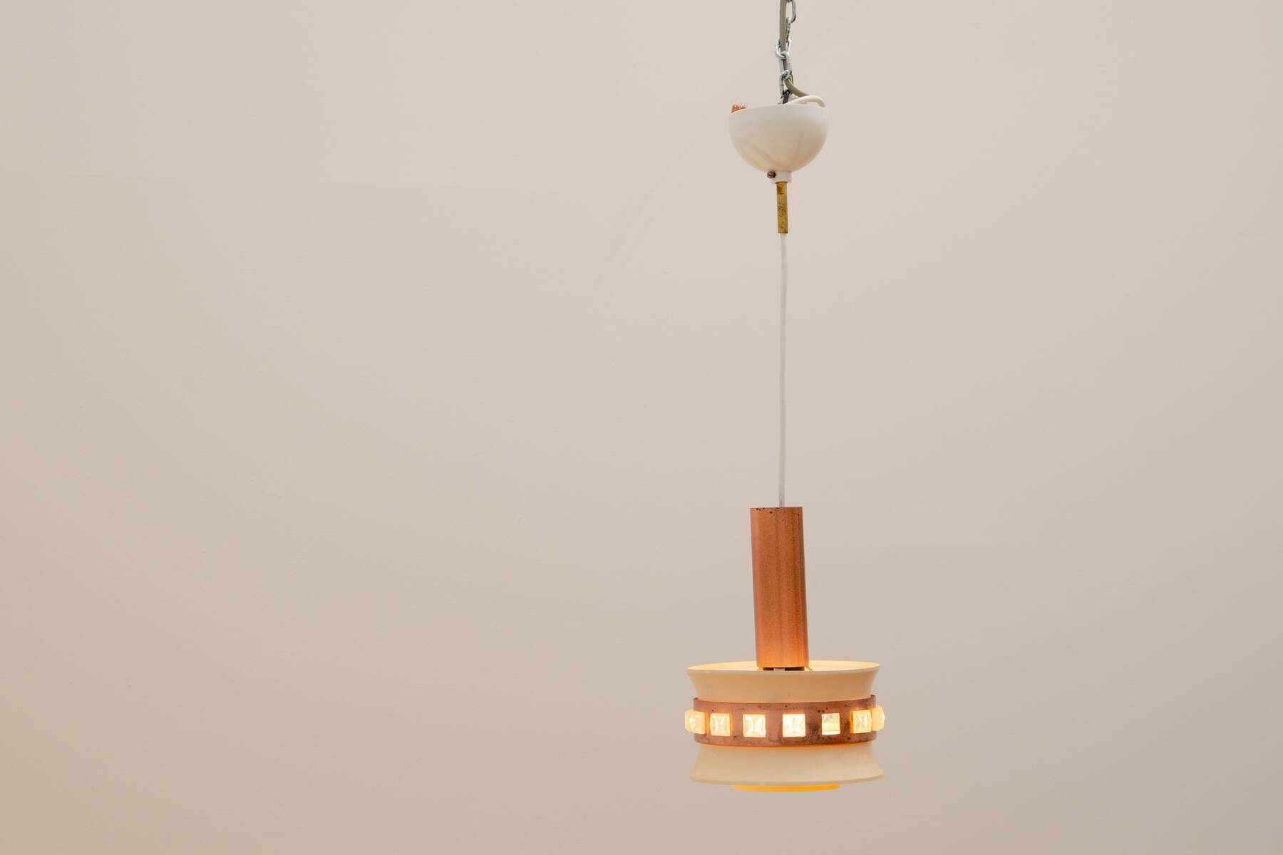 Mid century hanging lamp, Czechoslovakia, 1970´s