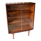Vitrine vintage bibliothèque acajou