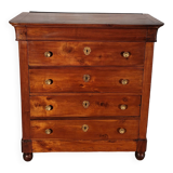 Grande commode époque restauration en merisier