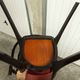 Table and 6 armchairs Baumann Diese, design Pagnon Pelhaître, Wenge color and red,