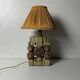 Mid century brutalist ceramic table lamp by Bernard Rooke, 1970s