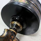 Napoleon III planter in blackened wood and gilded decorations, XIXth century