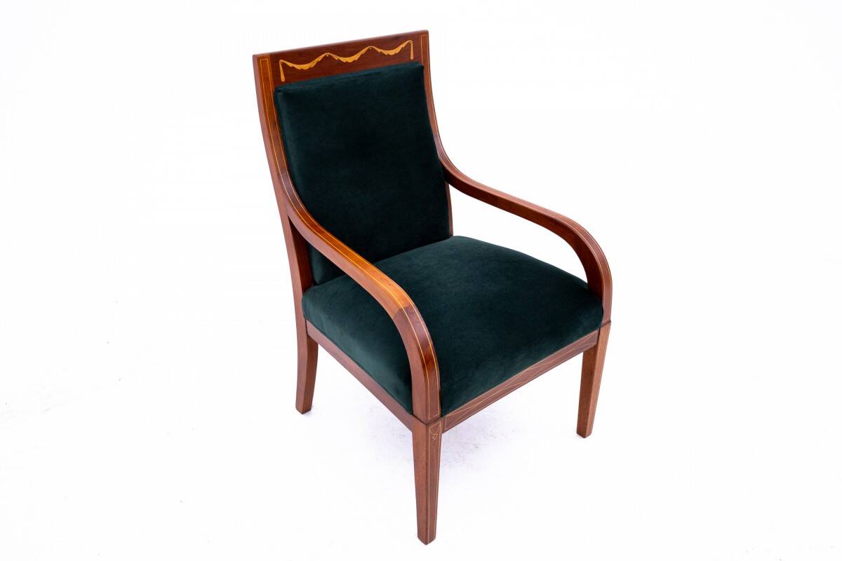 Set of armchairs, Northern Europe, circa 1890.