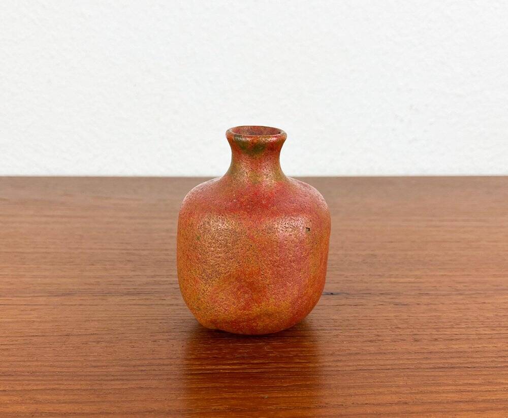Mid-Century German Brutalist Studio Pottery Vase by Lu and Gerd Grove, 1968