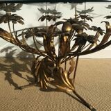 Florentine coffee table Hans Kögl golden metal