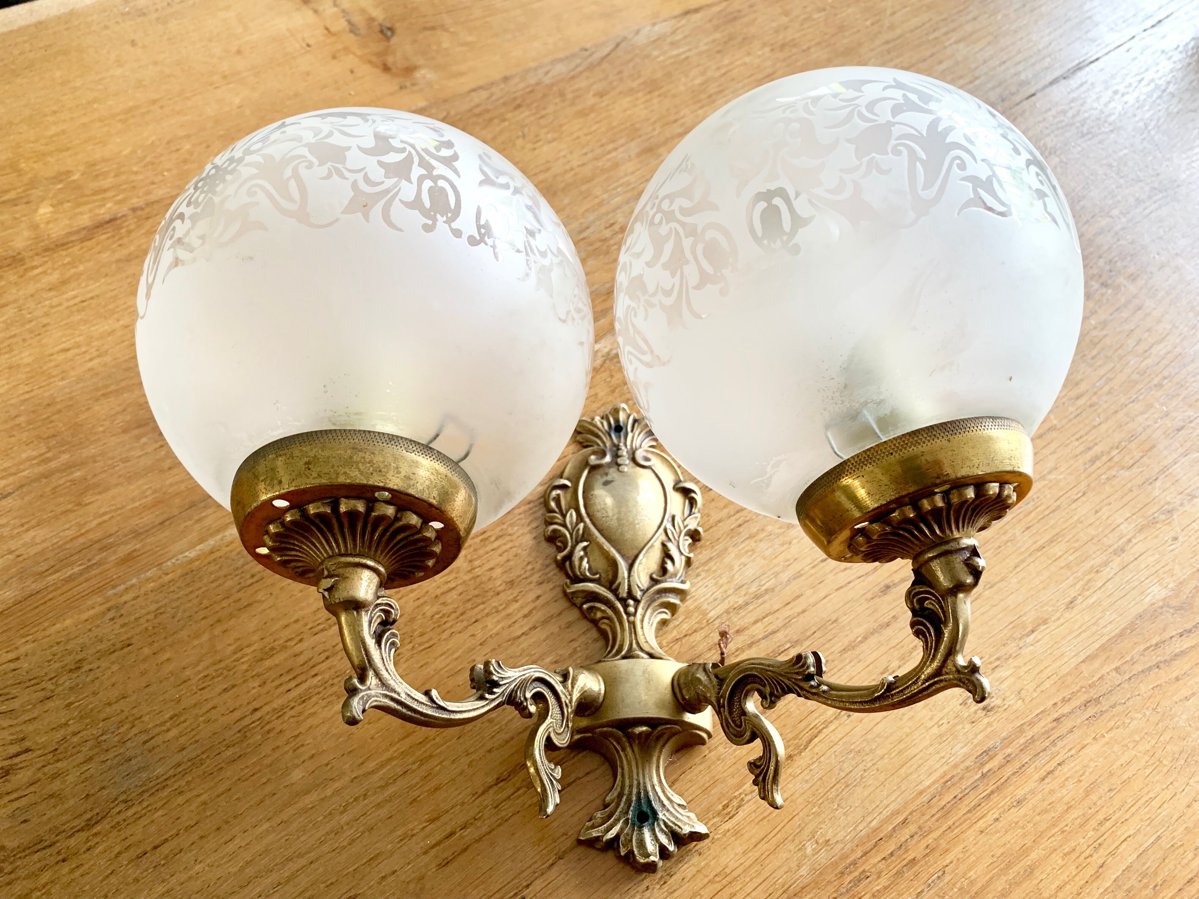 Glass globe Wall lamp