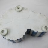 Old Chinese or Japanese blue and white porcelain planter from the late 19th or early 20th century