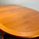 Vintage folding gateleg dining table teak
