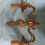 2 gilded bronze wall wall light