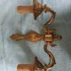 2 gilded bronze wall wall light