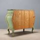 Commode ancienne style baroque en bois laqué XXe siècle