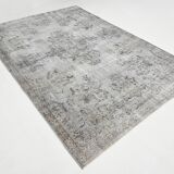 6x10 Black & Gray Oriental Style Turkish Rug, 201x301Cm
