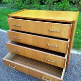 Commode vintage 4 tiroirs style Scandinave