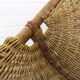 1950s Italian Rattan Basket Chairs & Matching Bistro Table Set