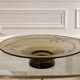 Large Art Deco smoked glass bowl