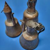 Lot of copper jugs