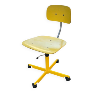 chaise de bureau KEVI - jaune