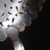 Antique silver metal shaker