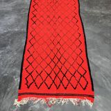 Moroccan carpet boujad red - 152 x 355 cm