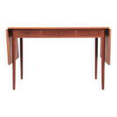 Scandinavian teak desk with 2 flaps