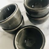 Set of 5 small vintage ceramic candlesticks