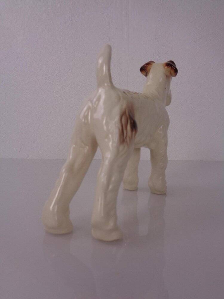 Porcelain Figurine of Fox Terrier, Denmark, 1950s