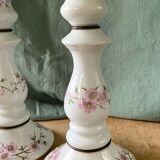 Pair of porcelain candlesticks from Paris