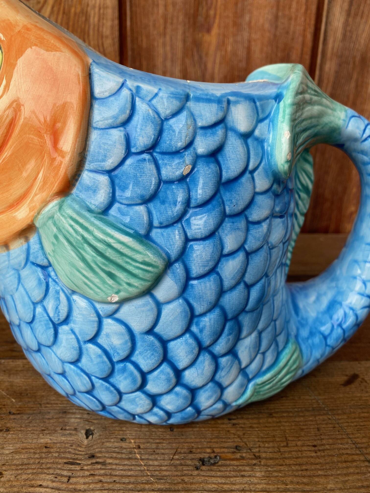 Zoomorphic fish jug.