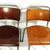 Model 106 Chairs by W. H. Gispen for Delft, 1950s, Set of 6