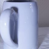 Set of 2 stoneware tankards / mugs 50cl light blue