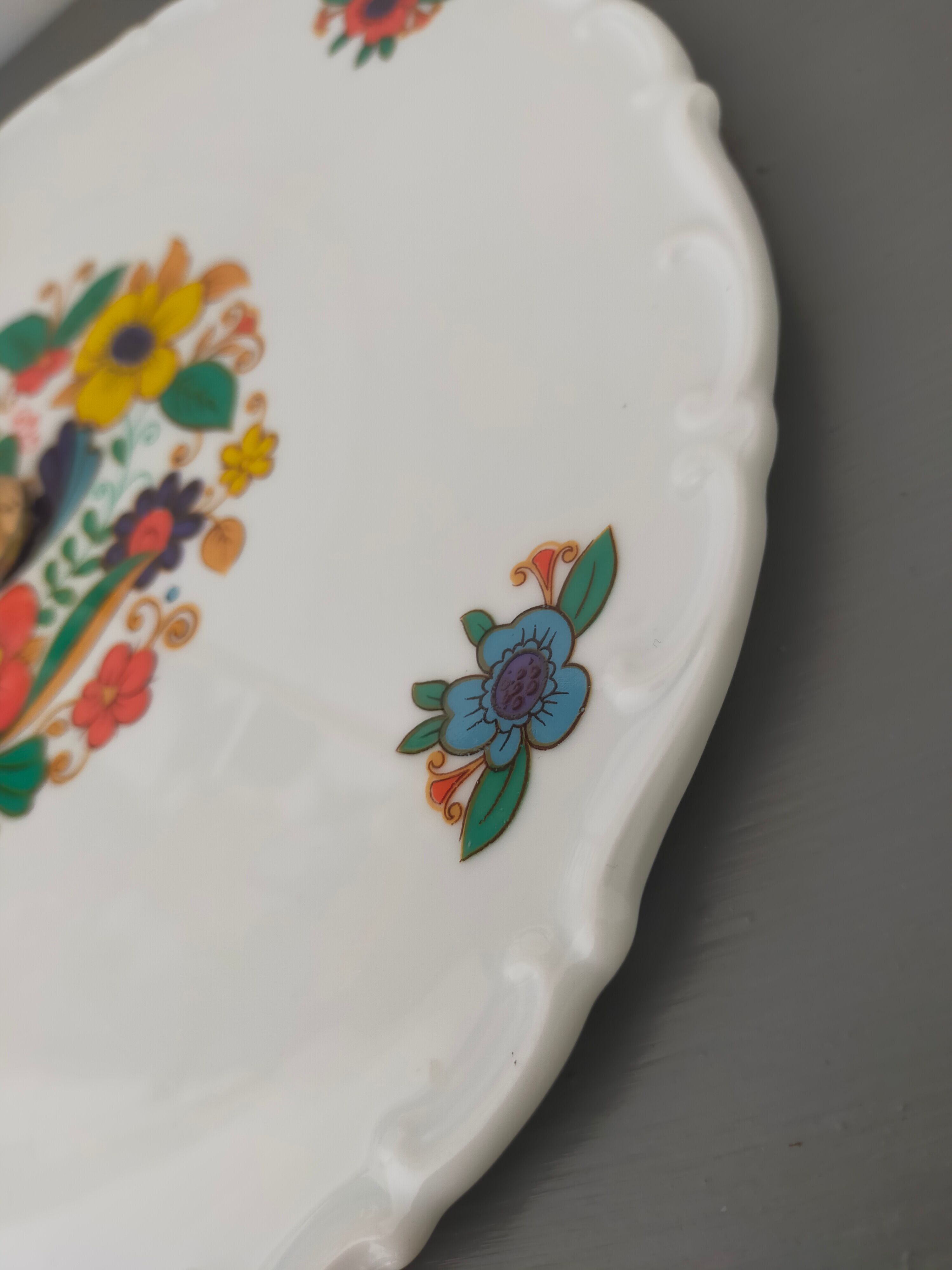 Vintage cake stand, old cake server, cake tray, Royal Tettau Bavaria