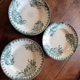 6 Terre de Fer soup plates