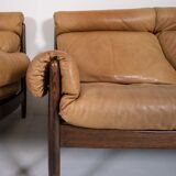 Leather living room set by Durlet
