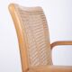 Pair of beech and cane armchairs - Olivo Pietro, Italy - 1990