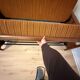 Scandinavian convertible sofa in teak by Grete Jalk, 1960s.