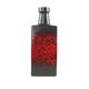 West Germany ceramic vase in black and red, glazed pottery from the 1970s