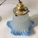 Vintage tulip opaline pendant light