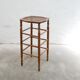 Vintage wooden bar stool and cannage