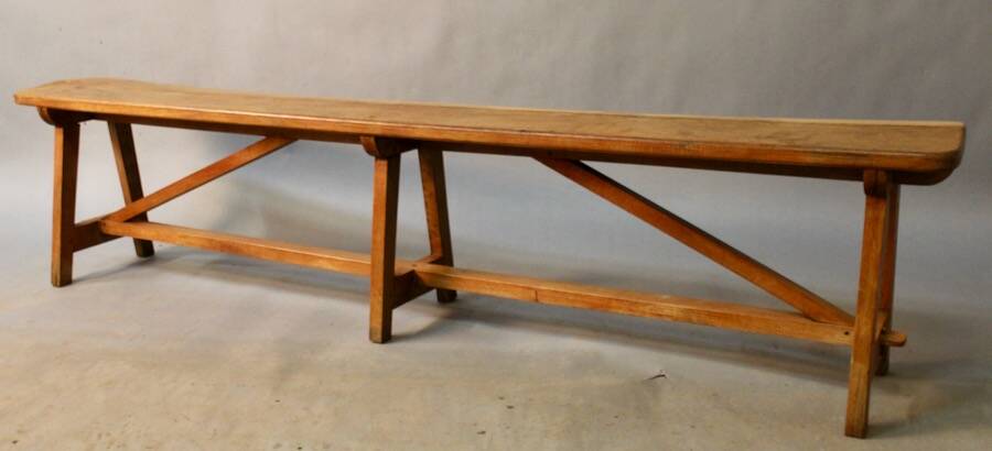 6 Leg Beech Bench